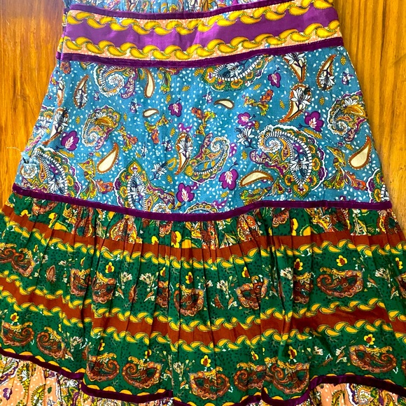 Bohemian Paisley Maxi Skirt - Multicolor - Picture 4 of 11